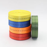 10 meters 25mm Polyester Webbing with Central Black Stitches #RUB3563 - ACCESSOIRES LEDUC BV